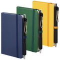 Notivva Pocket Notebook Journal with Pens Small Mini Lined Journal Notebook,3.5 x 5.5 Inch A6 Leather Hardcover College Ruled Notepad with Pen Holder for Work, Business, Travel, Office, 3 Colors